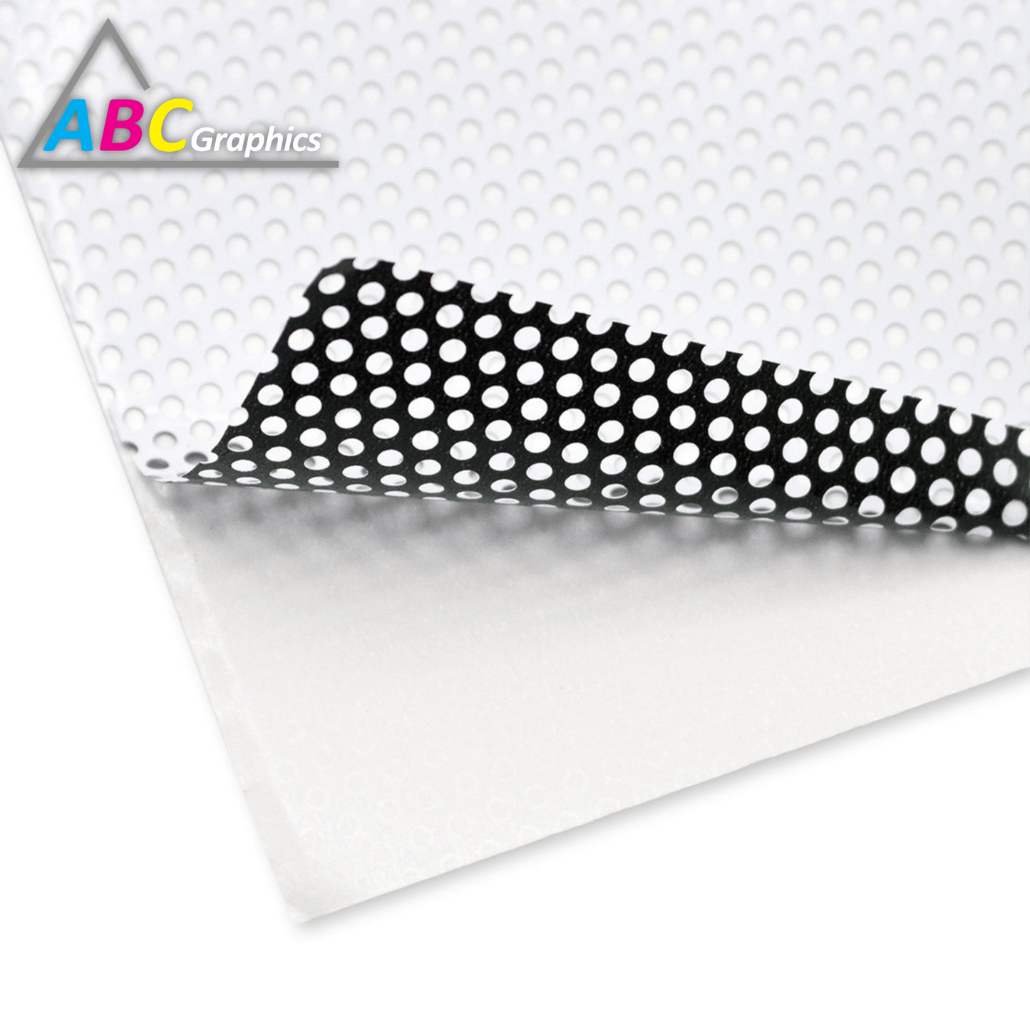 ABC Graphics | Economy Perforated Vinyl 60/40 & 70/30 with Removable Adhesive (6040.ECOWV) & (ECOWV)