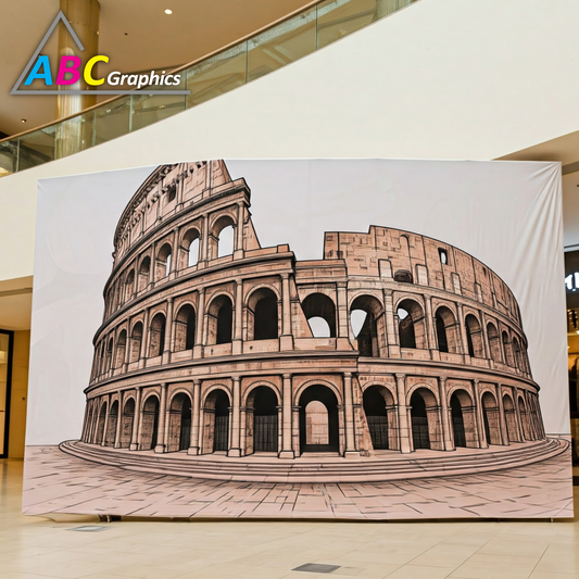 ABC Graphics | 12ML Super Heavyweight Satin Eco-Solvent Polyester Coated Fabric - 54" x 100' (SPFSS)