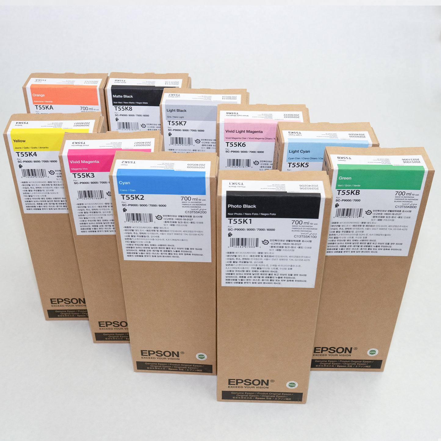 Epson T55K UltraChrome HD / HDX Inks (700 ML)